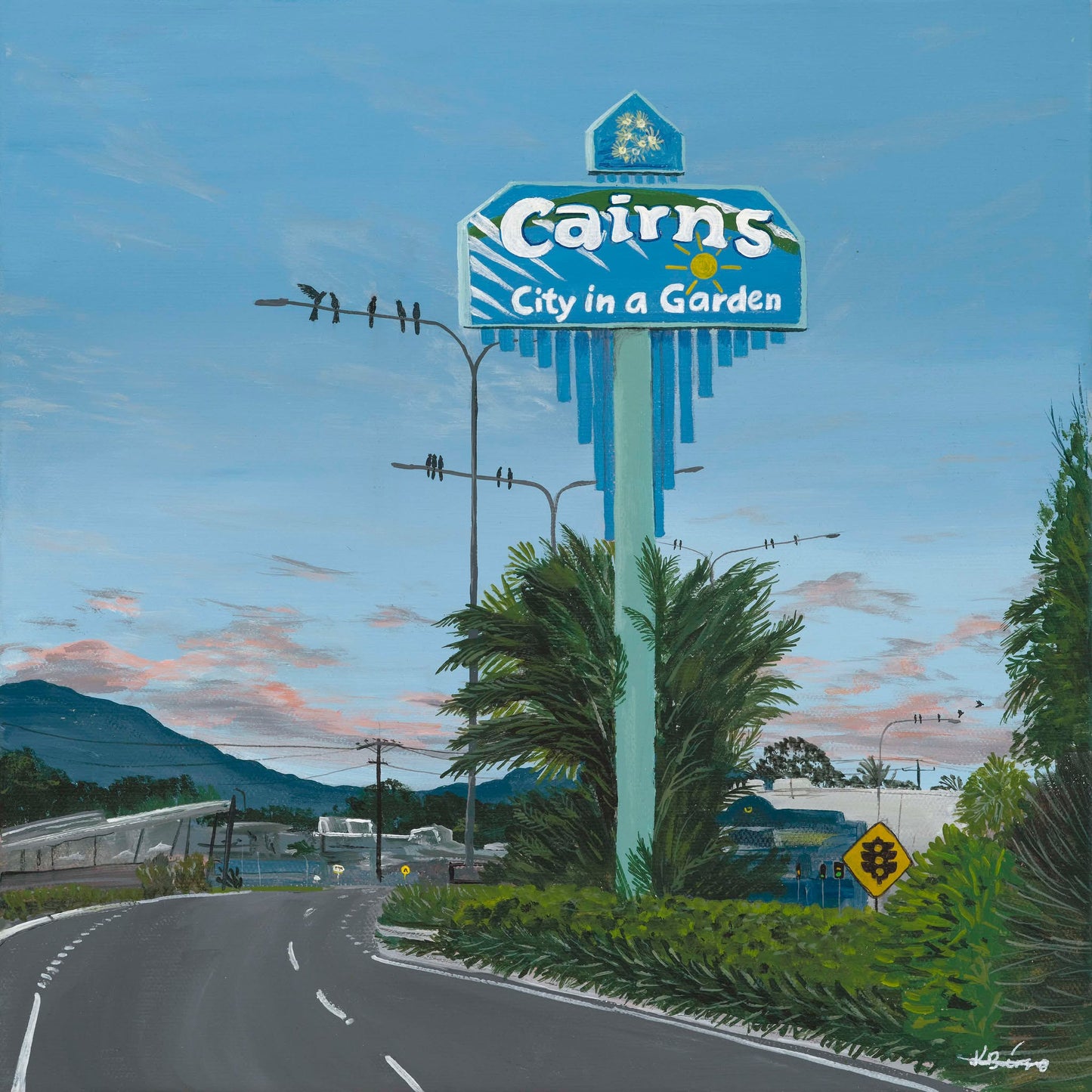 Welcome to Cairns - Square Print