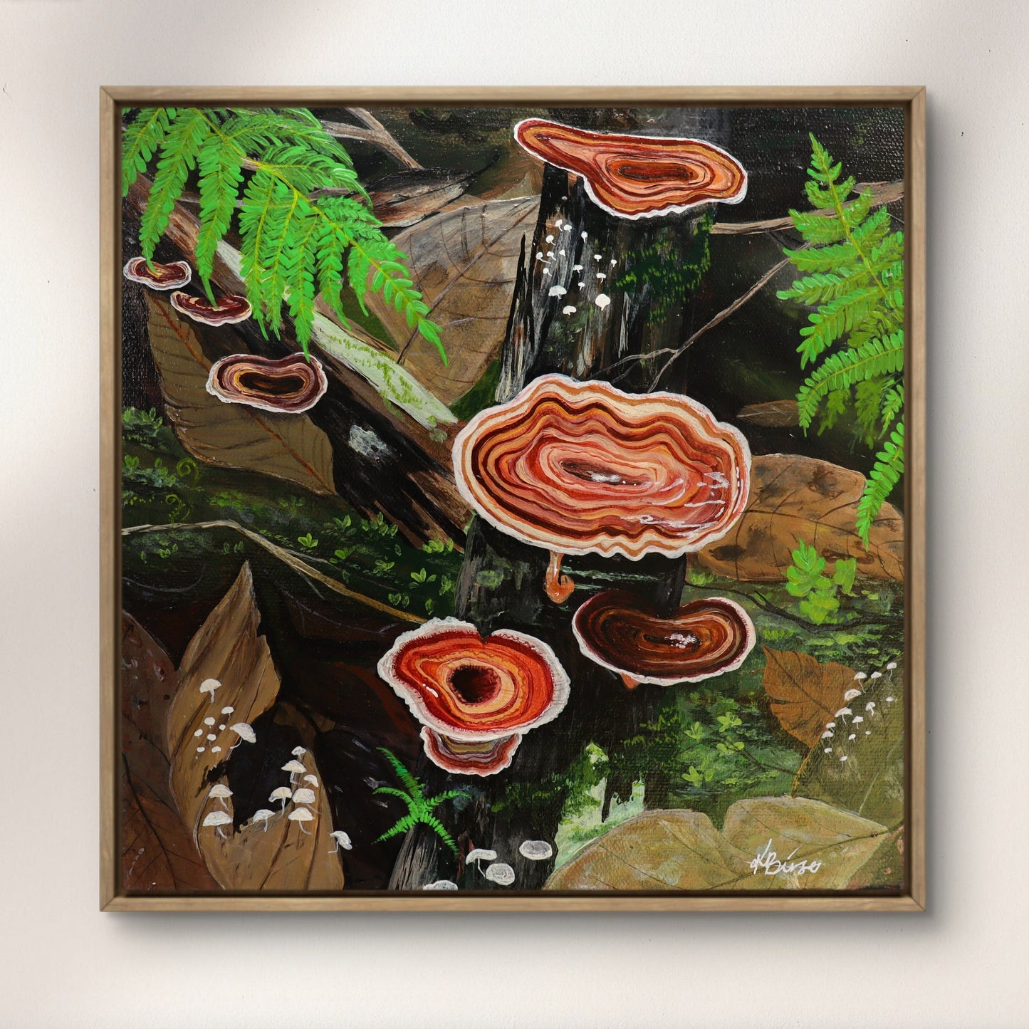 Turkey Tail Mushroom - Square Print